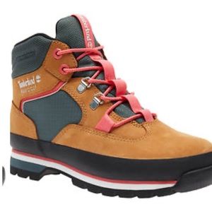 TIMBERLAND EURO HIKER WATERPROOF MID HIKER WHEAT NUBUCK WITH GREEN👠